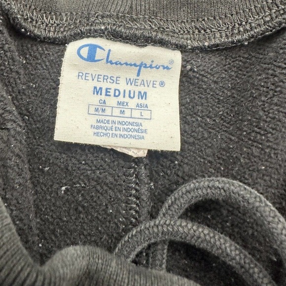 Champion Reverse Weave Sweatpants Men Size Medium Black Cotton Gym Training. - Picture 3 of 8